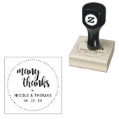 Klassiek veel Bedankt die voor de deur staan Rubberstempel (Gestempeld)