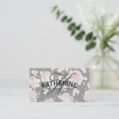 Klassiek  ventilatorpatroon met boogtekst visitekaartje (Staand voorkant)