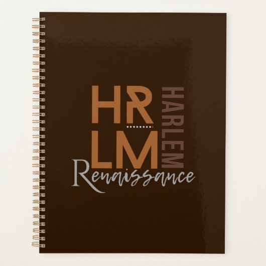 Klassiek verfijnd Harlem Renaissance Spelen Planner (Voorkant)