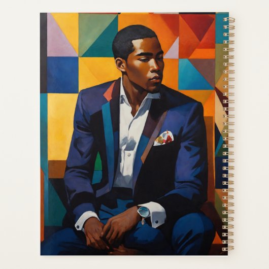 Klassiek verfijnd Harlem Renaissance Spelen Planner (Achterkant)