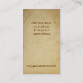 Klassiek verfijnd  rood Visitekaartje (Achterkant)