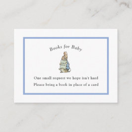 Klassiek Verhaalboek Konijn Gingham Vintage Baby Informatiekaartje