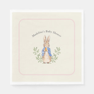 Klassiek Verhaalboek Konijn Roze Vintage Baby Show Servet