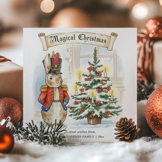 Klassiek Verhaalboek Peter Rabbit Kerstmis Feestdagenkaart