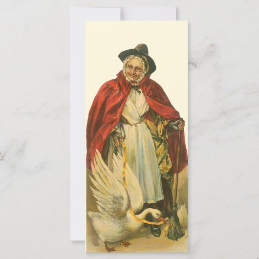 Klassiek Verhaalboek Uitnodiging van Mother Goose (Voorkant)