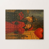 Klassiek verliefd stel op Valentijnsdag Legpuzzel (Horizontaal)