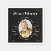 Klassiek Verouderd tot perfectie Custom 50ste verj Servet (Voorkant)