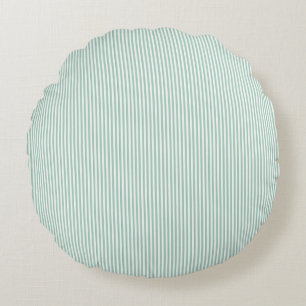 Klassiek Verticaal Pinstripe Naadloos Patroon Rond Kussen