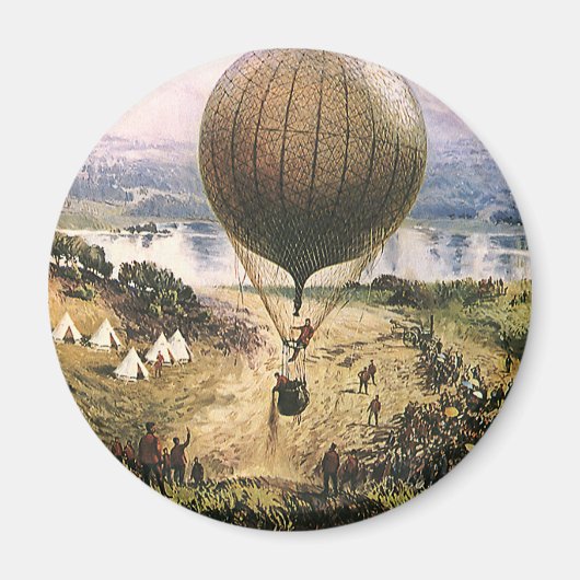 Klassiek Vervoer, Heet Luchtballon Luchtballonnen Magneet (Voorkant)