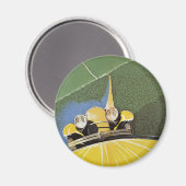 Klassiek Vervoer, Koplampen van een Auto Magneet (Voorkant / Achterkant)