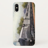 Klassiek Vervoer, Moderne Zilveren Bullet Trein Case-Mate iPhone Case (Achterkant)