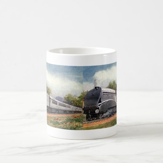 Klassiek Vervoer, Moderne Zilveren Hogesnelheidstr Koffiemok (Center)