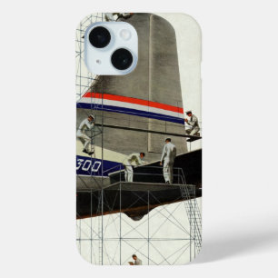 Klassiek Vervoer, Vliegtuig Onderhoud iPhone 15 Case