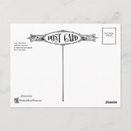 Klassiek Victoriaans Briefkaart Terug - 