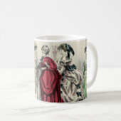 Klassiek Victoriaans Huwelijksfeest Bruidsportret Koffiemok (Voorkant rechts)