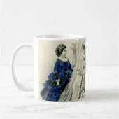 Klassiek Victoriaans Huwelijksfeest Bruidsportret Koffiemok (Links)