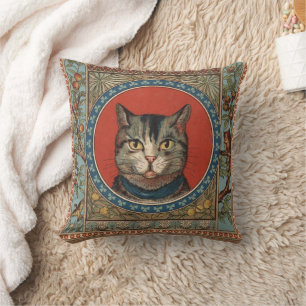 Klassiek Victoriaans kattenleven voor kitty Kussen