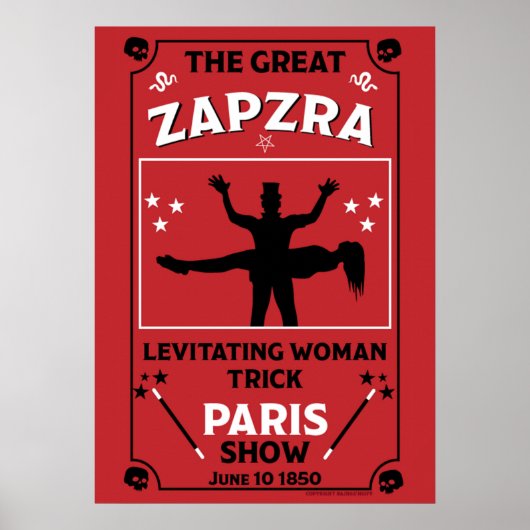 Klassiek Victoriaans Magisch Show Poster (Voorkant)