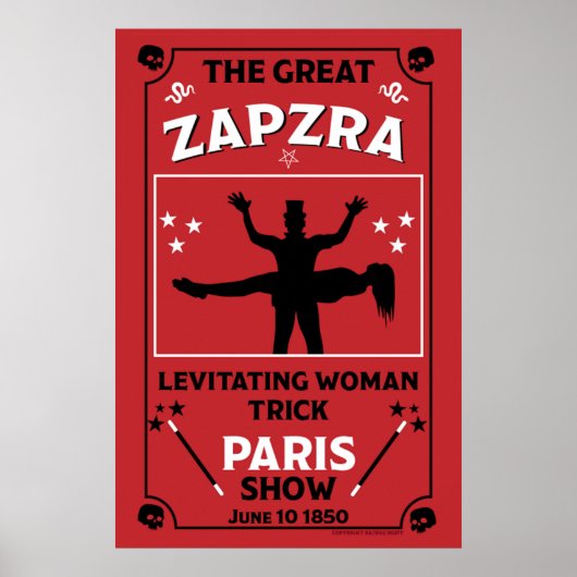 Klassiek  Victoriaans Magisch Show Poster (Voorkant)