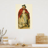 Klassiek victoriaans sprookjesboek van Mother Goos Poster (Keuken)