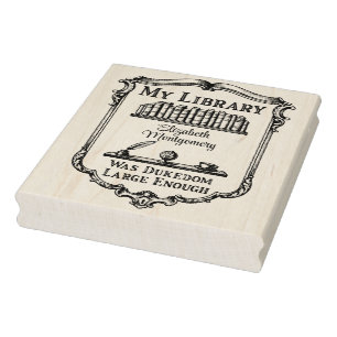 Klassiek vintage bibliotheekex libris Shakespeare Rubberstempel