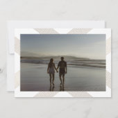 klassiek vintage deco goudmonogram lijst save the date (Achterkant)