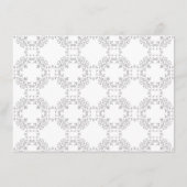 Klassiek Vintage Geometrisch Huwelijk Motief Menu (Achterkant)