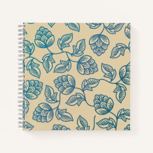 Klassiek Vintage Hopbladeren Patroon Notitieboek