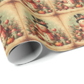 Klassiek vintage kerst inpakpapier (Rol Hoek)