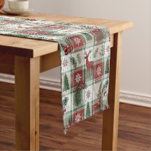 Klassiek Vintage Kerstmis Plaid & Hulst Patroon