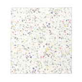 Klassiek vintage marmeren terrazzo pastel ontwerp notitieblok (Voorkant)