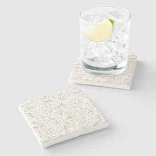 Klassiek vintage marmeren terrazzo pastel ontwerp stenen onderzetter