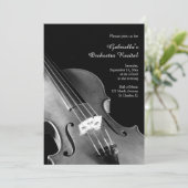 Klassiek Violin Orchestra Overweging Uitnodiging (Staand voorkant)