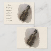 Klassiek viool visitekaartje (Voorkant / Achterkant)