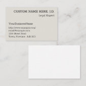 , Klassiek Visitekaartje (Voorkant / Achterkant)