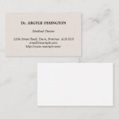 , Klassiek Visitekaartje (Voorkant / Achterkant)