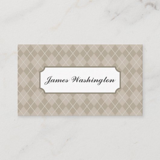 Klassiek Visitekaartje Argyle (Voorkant)