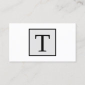 Klassiek Visitekaartje bedrijfsleider met denkgeda (Achterkant)