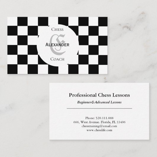 Klassiek Visitekaartje van kaaskaaskarton (Voorkant / Achterkant)