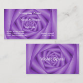 Klassiek Visitekaartje Violet Spiral (Voorkant / Achterkant)