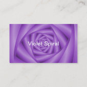 Klassiek Visitekaartje Violet Spiral (Achterkant)