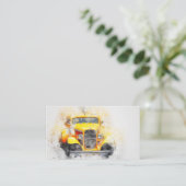 Klassiek Visitekaartje voor auto's van 50 jaar (Staand voorkant)