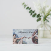 Klassiek Visitekaartje voor kunstafdrukken (Staand voorkant)