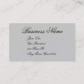 Klassiek Visitekaartje voor kunstafdrukken (Achterkant)