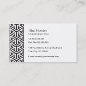 Klassiek Visitekaartje Weave Pattern (Achterkant)