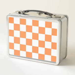 Klassiek visueel oranje dambordpatroon