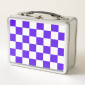 Klassiek visueel paars schaakbordpatroon (Voorkant)
