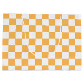 Klassiek visueel perzik schaakbord groot cadeauzakje (Achterkant)