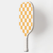 Klassiek visueel perzik schaakbord pickleball paddle (Links)