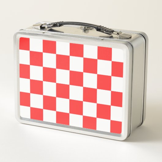Klassiek visueel rood schaakbord (Achterkant)